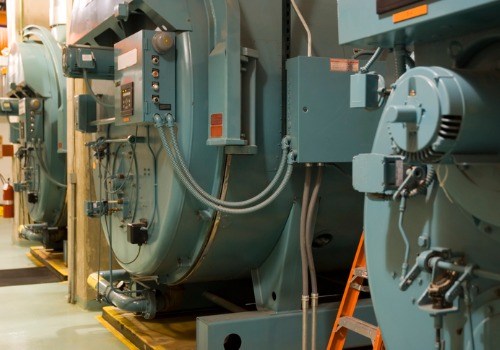 A row of Commercial Boilers in Illinois