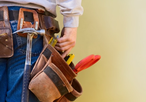 A repair technician's tool belt, ready to service Illinois Boilers